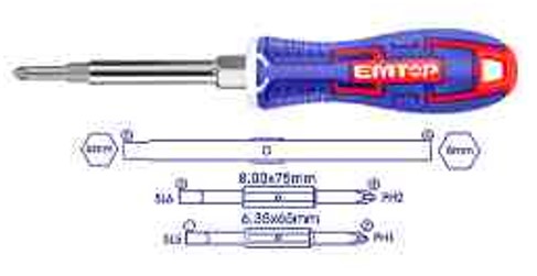 ESDRH0602, 6 In 1 screwdriver set Professional Hand Tool Set for Maintenance and Repair Work